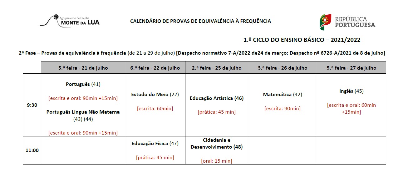 Calendário PEF 1 ciclo2