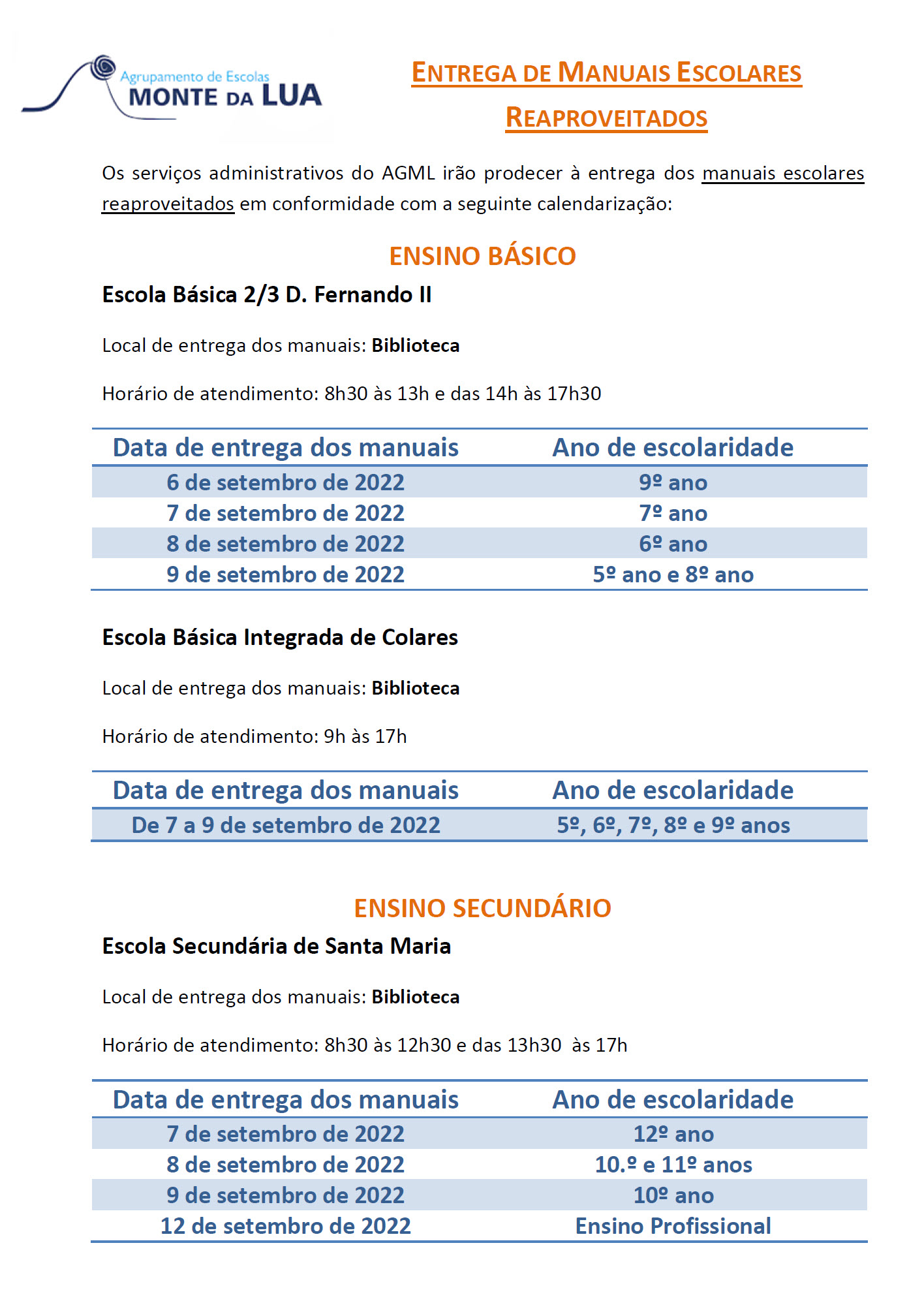 calendário