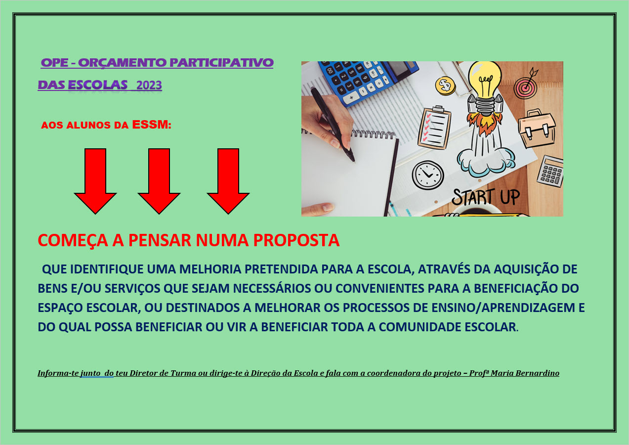 OPE Orçamento Participativo das Escolas