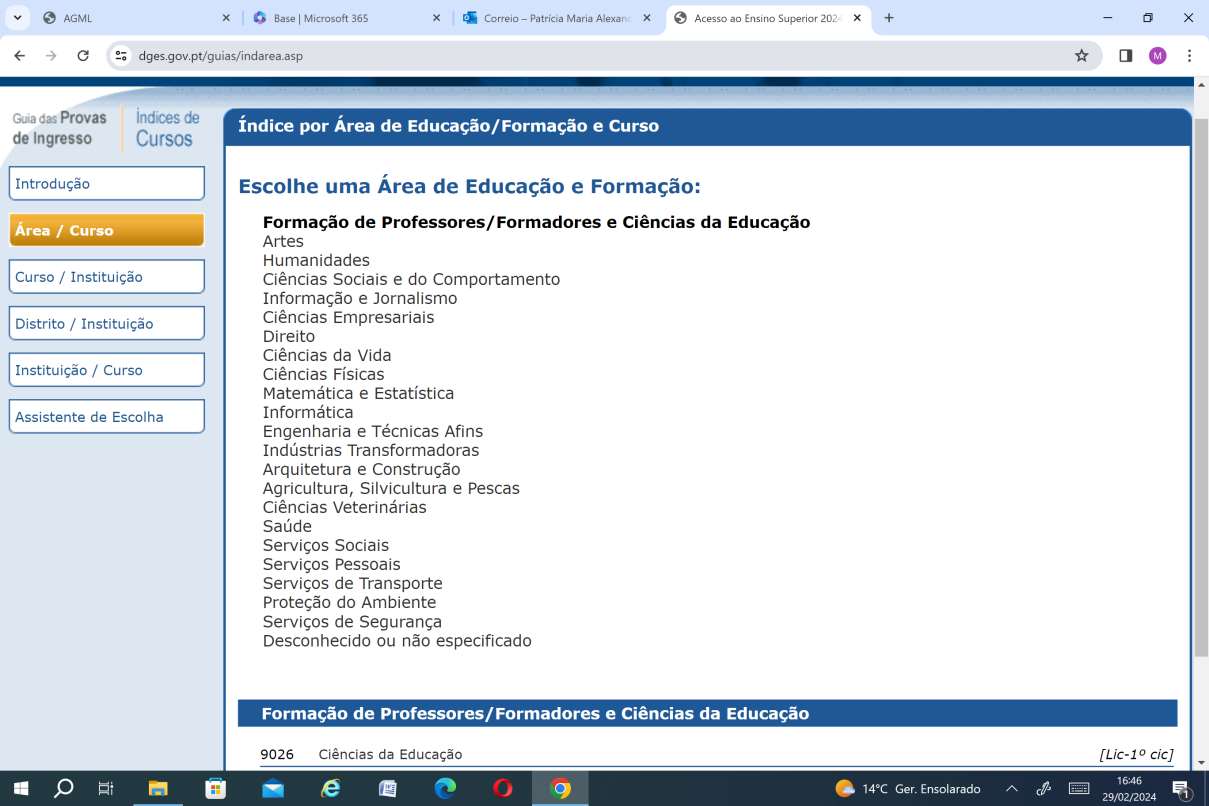 Provas de ingresso ensino superior 2025 1